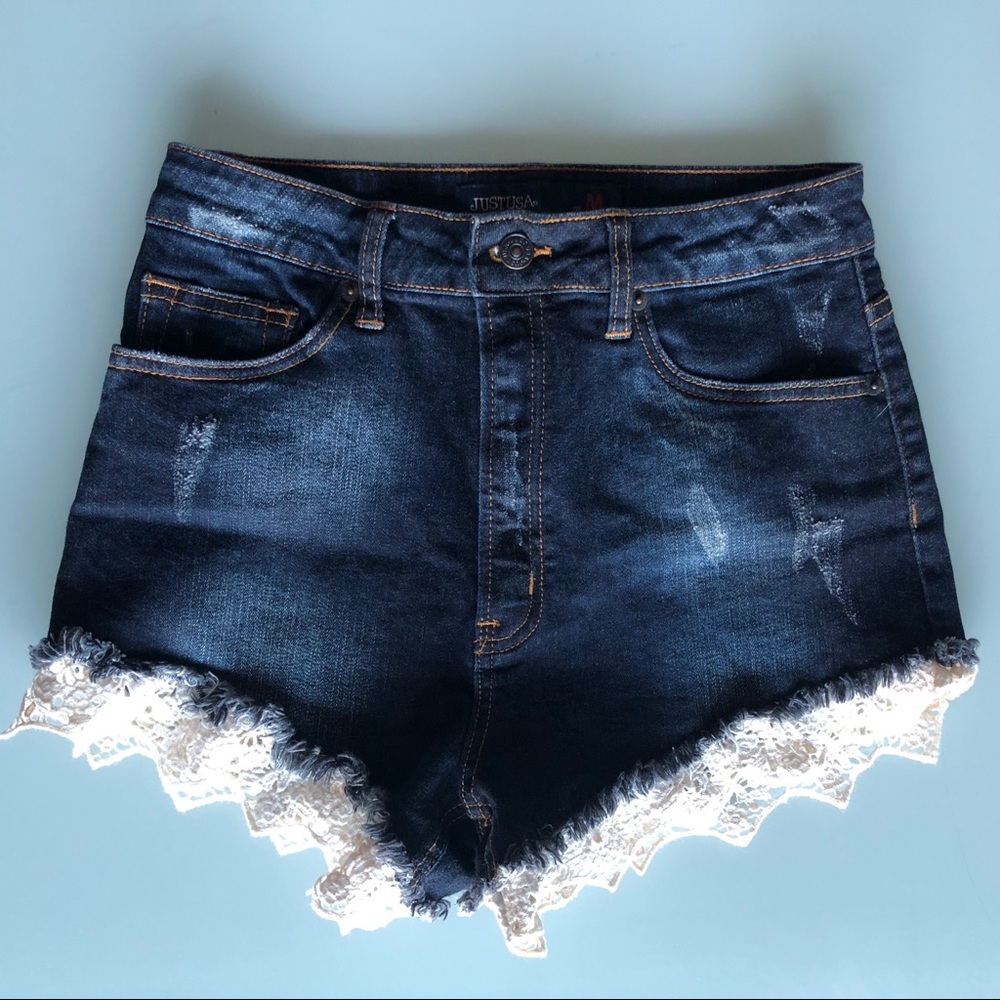 High Waisted Jean Shorts